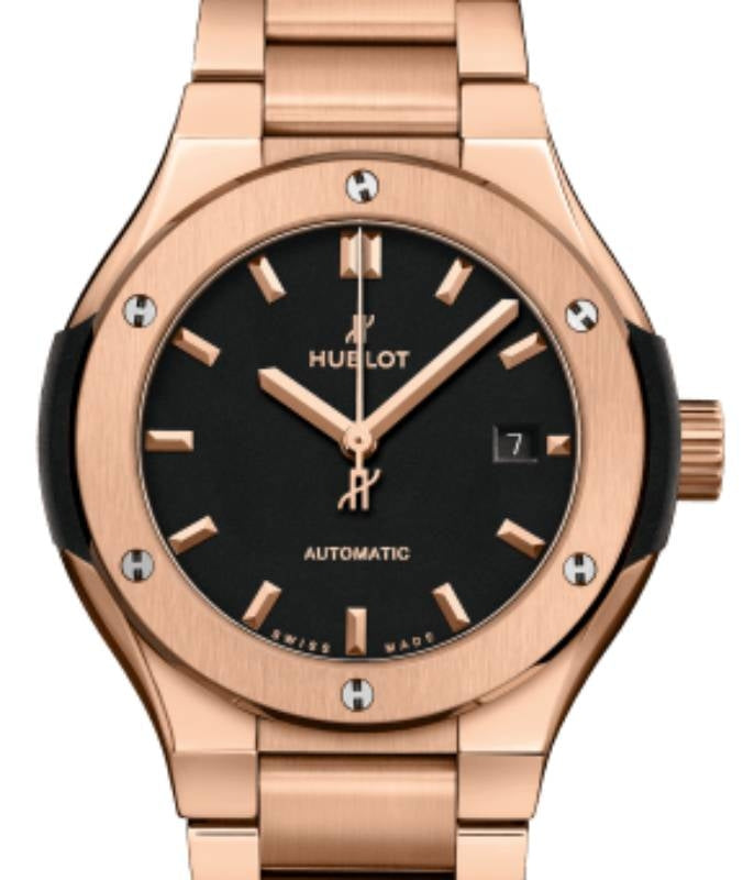Hublot Classic Fusion 3-Hands King Gold Bracelet 33mm 585.OX.1180.OX - BRAND NEW