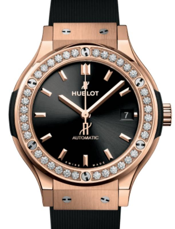 Hublot Classic Fusion 3-Hands King Gold Diamonds 38mm 565.OX.1480.RX.1204 - BRAND NEW