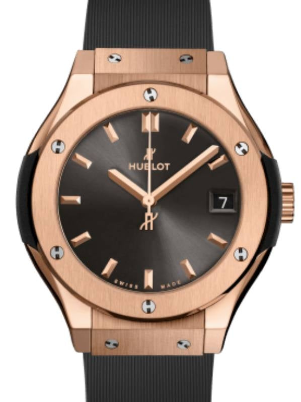 Hublot Classic Fusion 3-Hands Racing Grey King Gold 33mm Quartz 581.OX.7081.RX - BRAND NEW