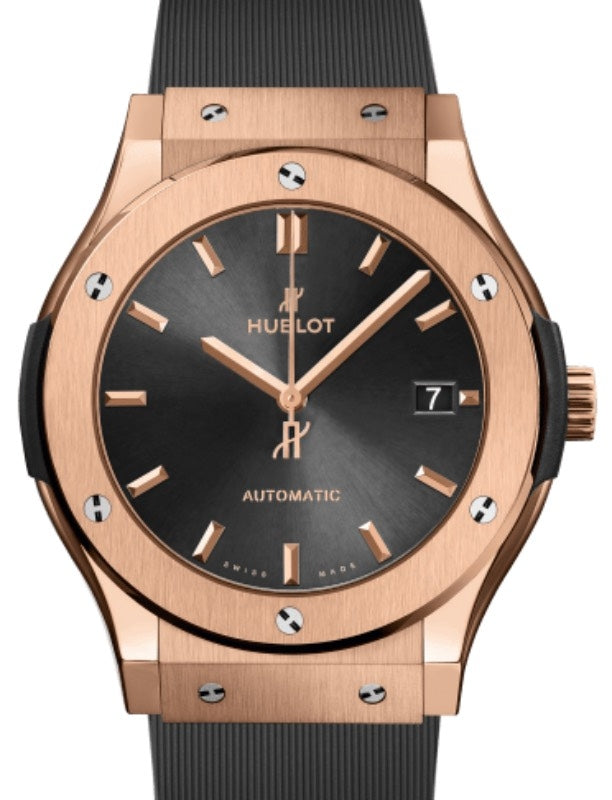 Hublot Classic Fusion 3-Hands Racing Grey King Gold 45mm Grey Dial 511.OX.7081.RX