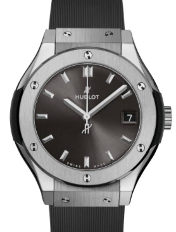 Hublot Classic Fusion 3-Hands Racing Grey Titanium 33mm Quartz 581.NX.7071.RX - BRAND NEW