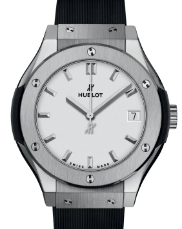 Hublot Classic Fusion 3-Hands Titanium Opalin 33mm 581.NX.2611.RX - BRAND NEW