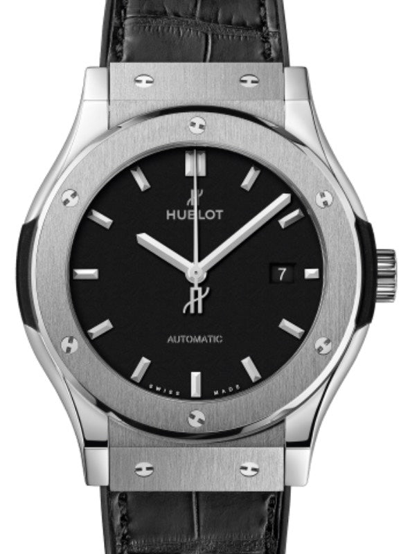 Hublot Classic Fusion 3-Hands Titanium 42mm Black Dial 542.NX.1171.LR