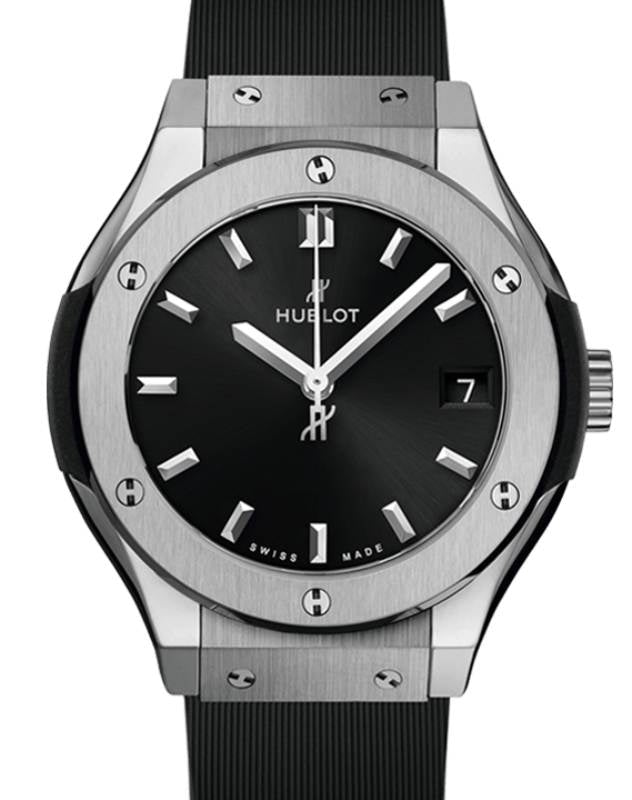 Hublot Classic Fusion 3-Hands Titanium Black 33mm Quartz 581.NX.1470.RX - BRAND NEW