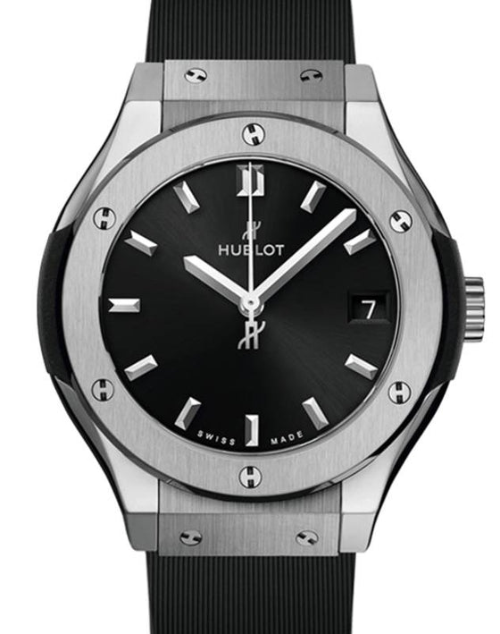 Hublot Classic Fusion 3-Hands Titanium Black 33mm Quartz 581.NX.1470.RX - BRAND NEW