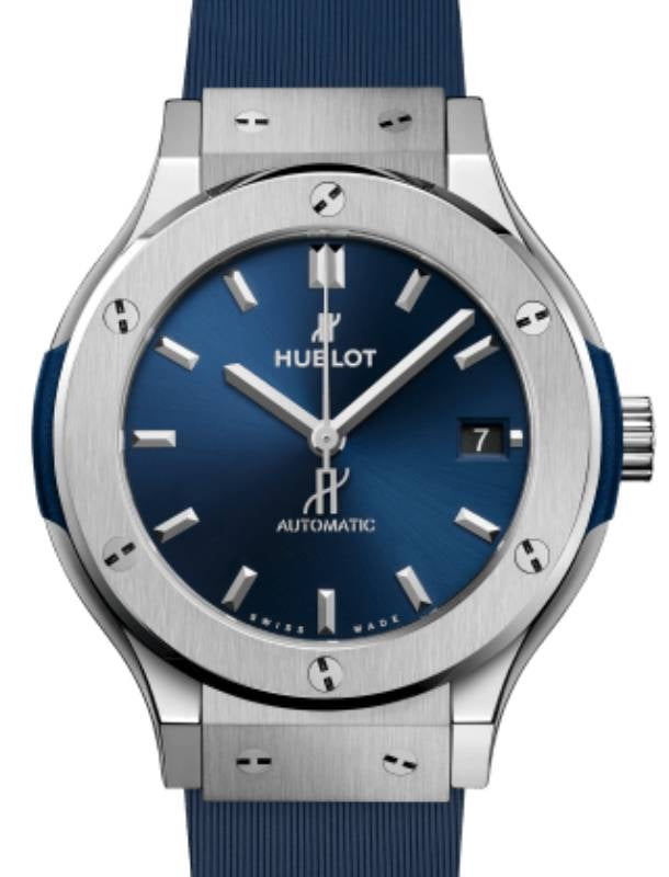Hublot Classic Fusion 3-Hands Titanium Blue 38mm 565.NX.7170.RX - BRAND NEW