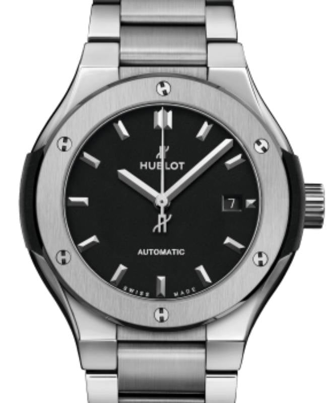 Hublot Classic Fusion 3-Hands Titanium Bracelet 33mm 585.NX.1170.NX - BRAND NEW
