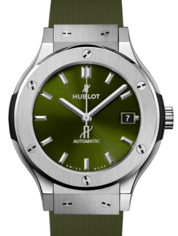 Hublot Classic Fusion 3-Hands Titanium Green 38mm 565.NX.8970.RX - BRAND NEW