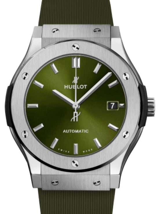 Hublot Classic Fusion Titanium Green 45mm 511.NX.8970.RX - BRAND NEW