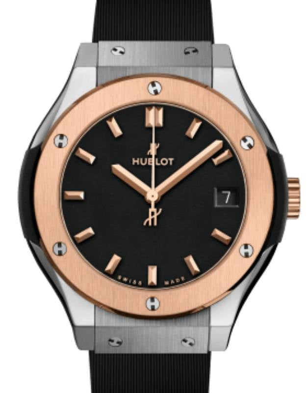 Hublot Classic Fusion 3-Hands Titanium King Gold 33mm Quartz 581.NO.1181.RX - BRAND NEW