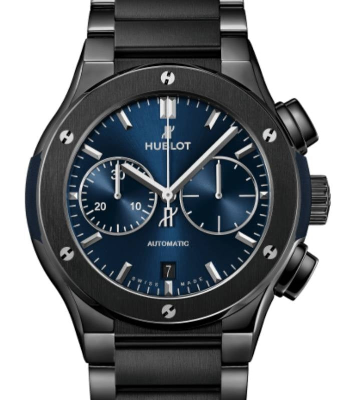 Hublot Classic Fusion Chronograph Ceramic Blue Bracelet 45 mm 520.CM.7170.CM - BRAND NEW