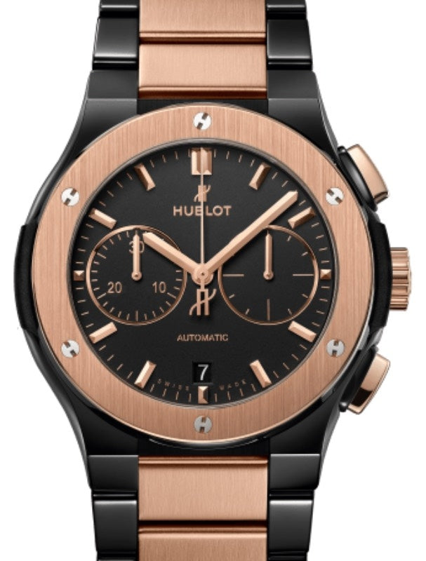 Hublot Classic Fusion Chronograph Ceramic King Gold Bracelet 42mm 540.CO.1180.CO - BRAND NEW