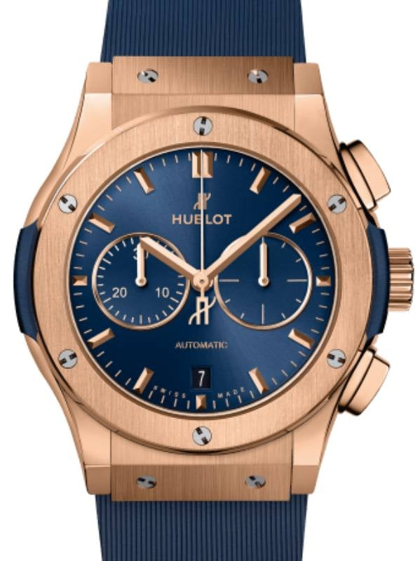 Hublot Classic Fusion Chronograph King Gold Blue 42mm 541.OX.7180.RX - BRAND NEW