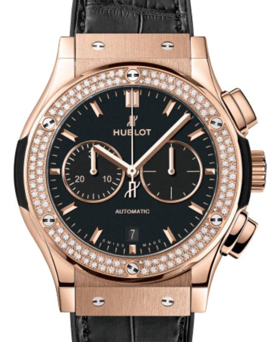 Hublot Classic Fusion Chronograph King Gold Diamonds 42mm 541.OX.1181.LR.1104 - BRAND NEW