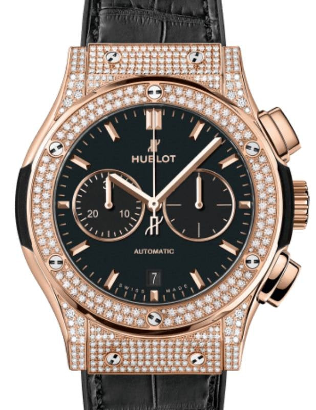Hublot Classic Fusion Chronograph King Gold Pav? 42mm 541.OX.1181.LR.1704 - BRAND NEW