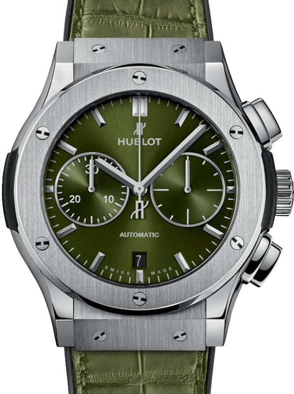 Hublot Classic Fusion Chronograph Titanium Green 45mm 521.NX.8970.LR - BRAND NEW
