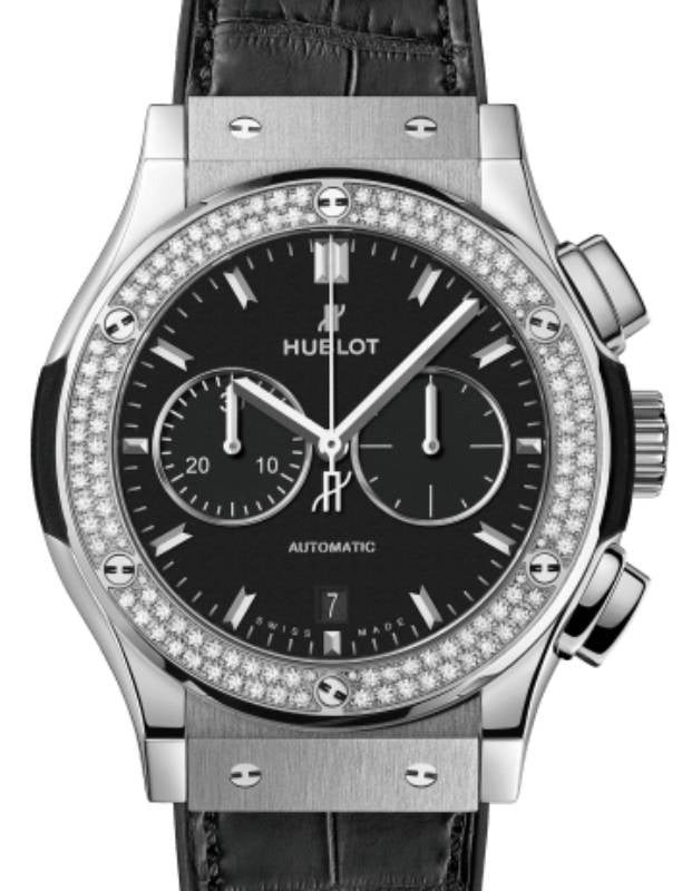 Hublot Classic Fusion Chronograph Titanium Diamonds 42mm 541.NX.1171.LR.1104 - BRAND NEW
