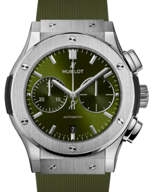 Hublot Classic Fusion Chronograph Titanium Green 45mm 521.NX.8970.RX - BRAND NEW