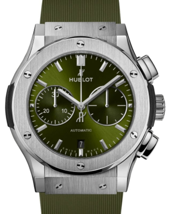 Hublot Classic Fusion Chronograph Titanium Green 45mm 521.NX.8970.RX - BRAND NEW