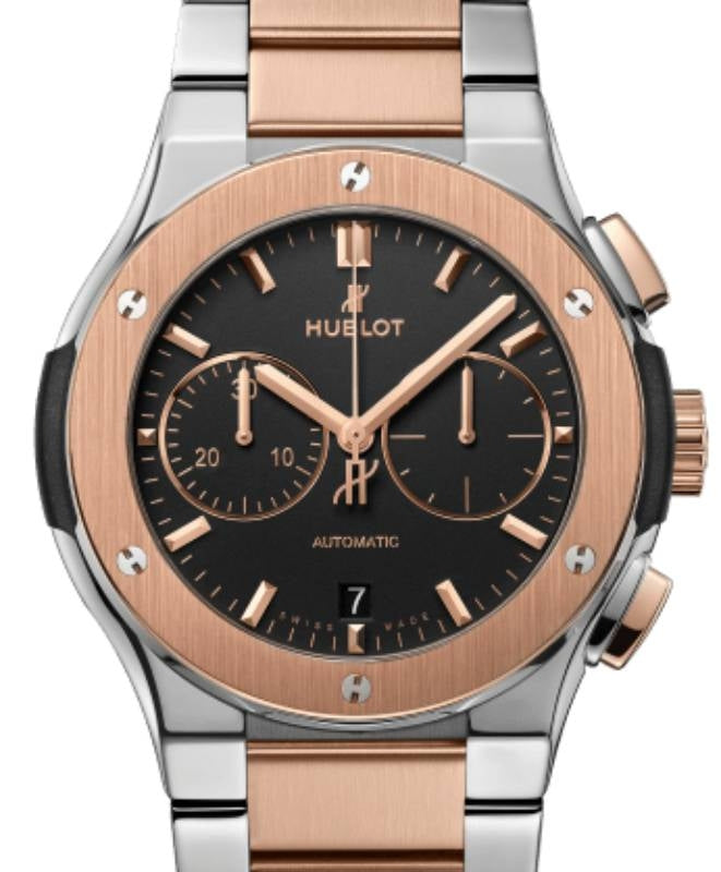 Hublot Classic Fusion Chronograph Titanium King Gold Bracelet 42mm 540.NO.1180.NO - BRAND NEW