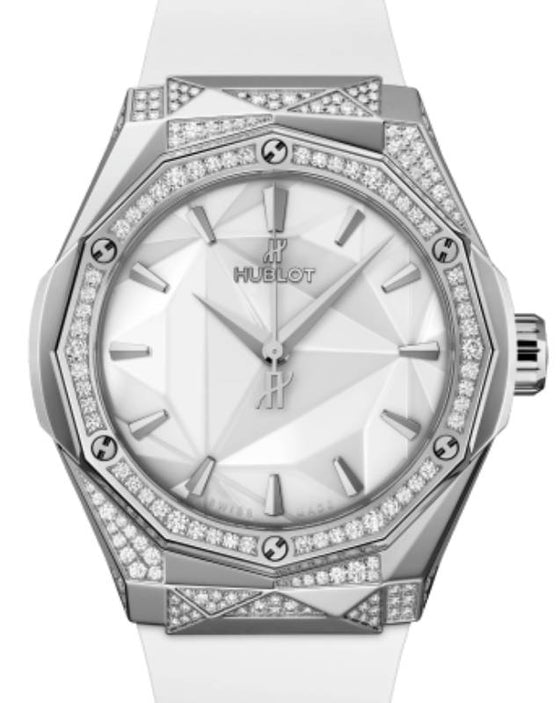 Hublot Classic Fusion Orlinski Titanium White Alternative Pave 40mm 550.NS.2200.RW.1804.ORL20 - BRAND NEW