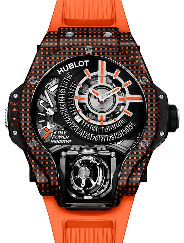 Hublot MP-09 Tourbillion Bi-Axis Orange 3D Carbon 49mm 909.QDO.1120.RX - BRAND NEW