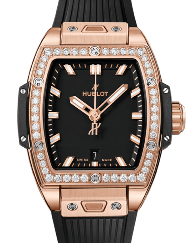 Hublot Shaped Spirit of Big Bang 3-Hands King Gold Diamonds 32mm 682.OX.1180.RX.1204 - BRAND NEW