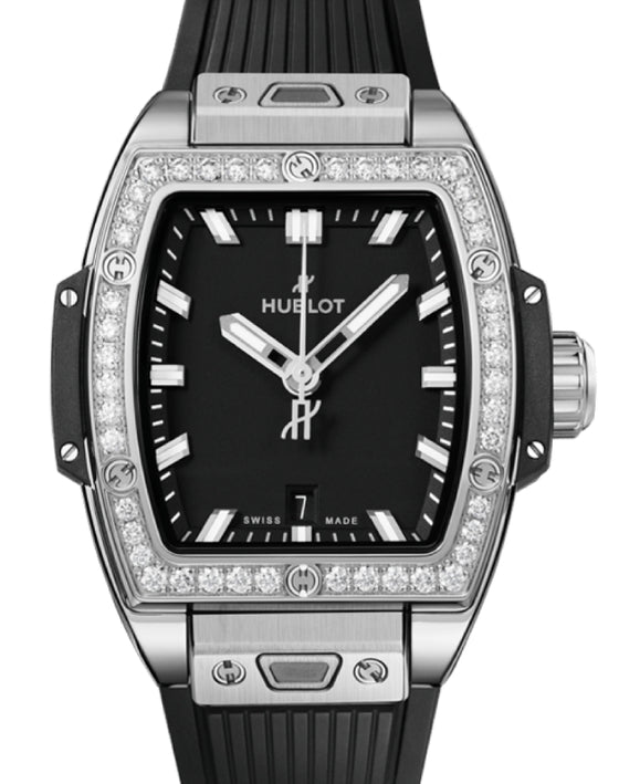 Hublot Shaped Spirit of Big Bang 3-Hands Steel Diamonds 32mm 682.SX.1170.RX.1204 - BRAND NEW