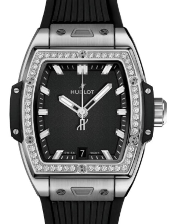 Hublot Shaped Spirit of Big Bang 3-Hands Titanium Diamonds 39mm 662.NX.1170.RX.1204 - BRAND NEW