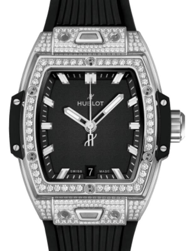 Hublot Shaped Spirit of Big Bang 3-Hands Titanium Pave 39mm 662.NX.1170.RX.1604 - BRAND NEW