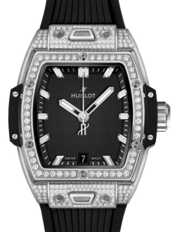 Hublot Shaped Spirit of Big Bang 3-Hands Titanium Pave 39mm 662.NX.1170.RX.1604 - BRAND NEW