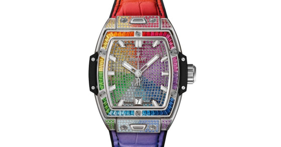 Hublot Shaped Spirit of Big Bang 3-Hands Titanium Rainbow 39mm 662.NX.9900.LR.0999 - BRAND NEW