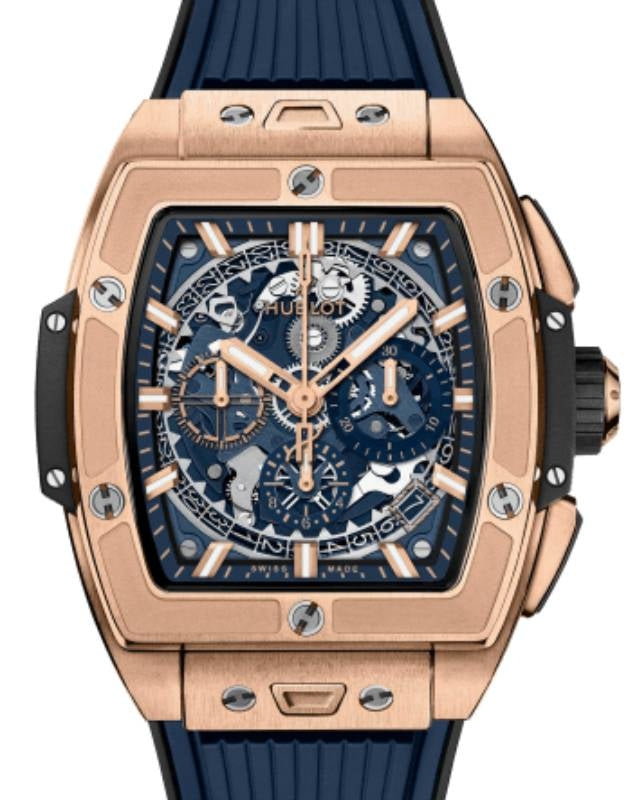 Hublot Shaped Spirit of Big Bang King Gold Blue 42mm 642.OX.7180.RX