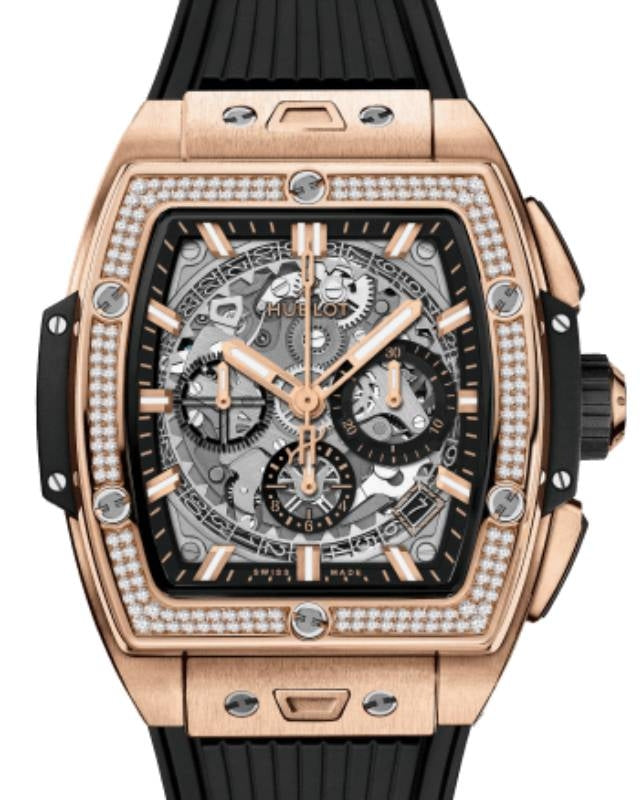Hublot Shaped Spirit of Big Bang Chronograph King Gold Diamonds 42mm 642.OX.0180.RX.1104 - BRAND NEW