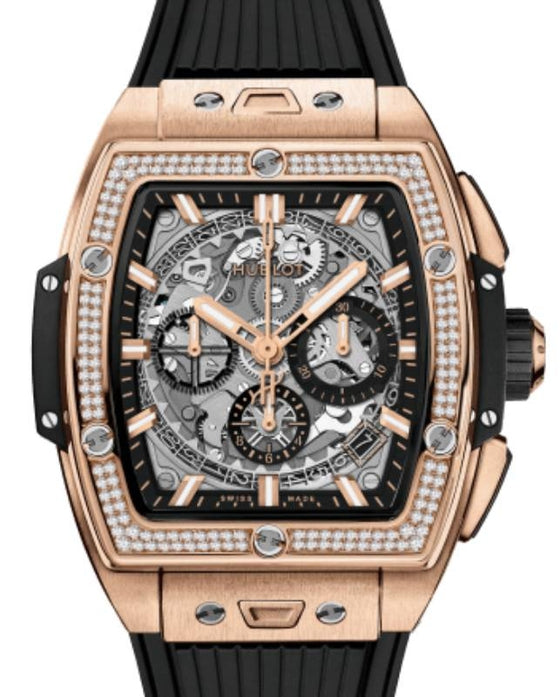 Hublot Shaped Spirit of Big Bang Chronograph King Gold Diamonds 42mm 642.OX.0180.RX.1104 - BRAND NEW