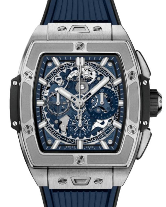 Hublot Shaped Spirit of Big Bang Titanium Blue 42mm 642.NX.7170.RX