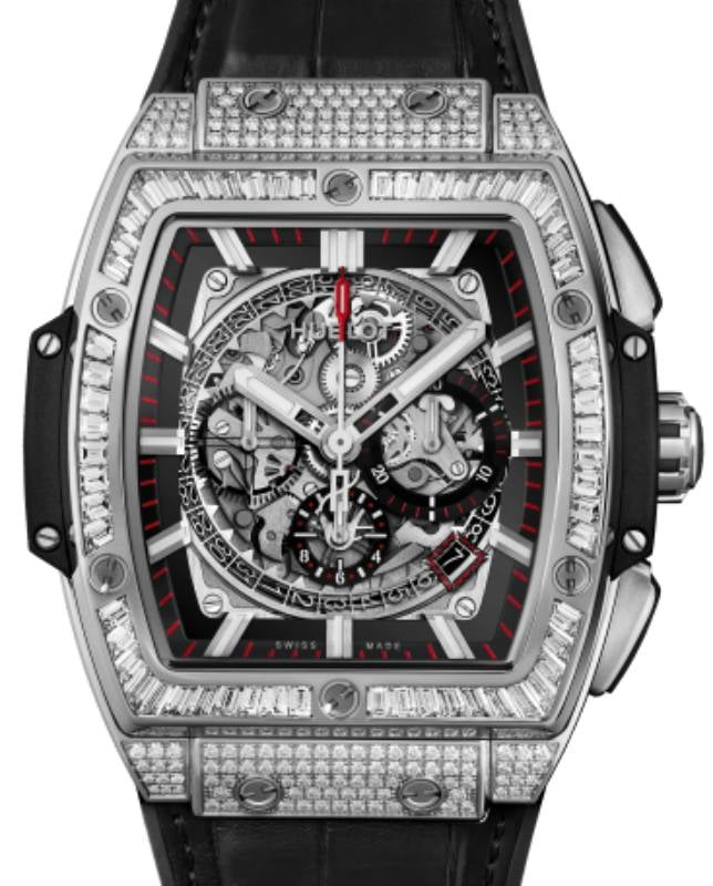 Hublot Shaped Spirit of Big Bang Chronograph Titanium Jewellery 45mm 601.NX.0173.LR.0904