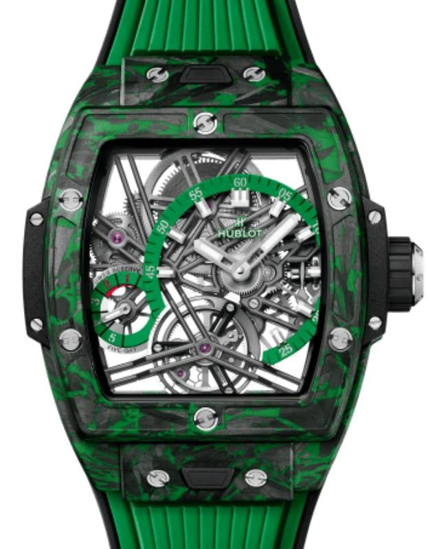 Hublot Shaped Spirit of Big Bang Tourbillon Carbon Green 42mm 645.QG.5217.RX