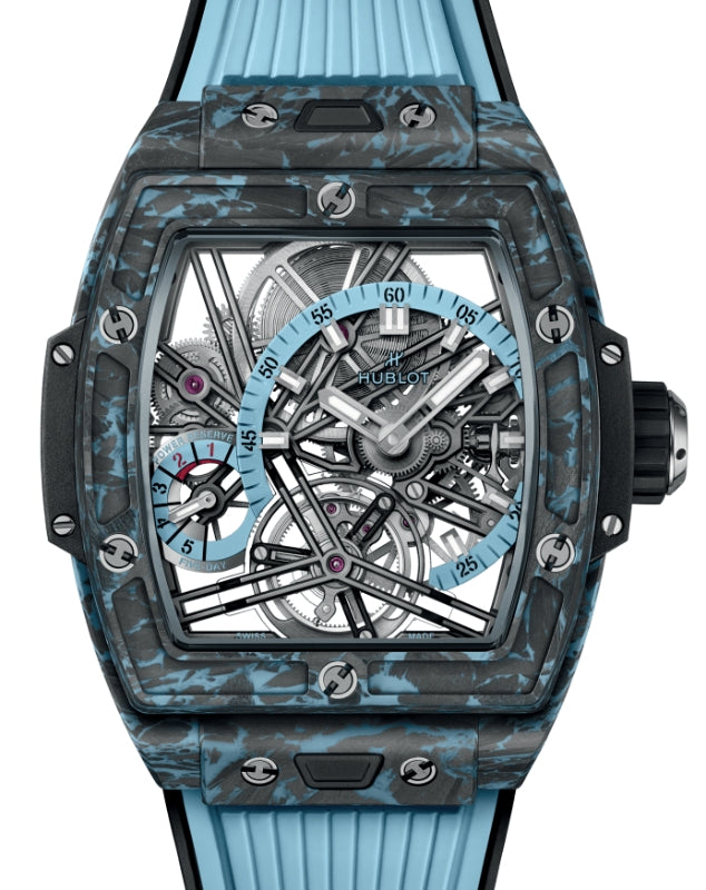 Hublot Shaped Spirit of Big Bang Tourbillon Carbon Sky Blue 42mm 645.QL.5117.RX - BRAND NEW