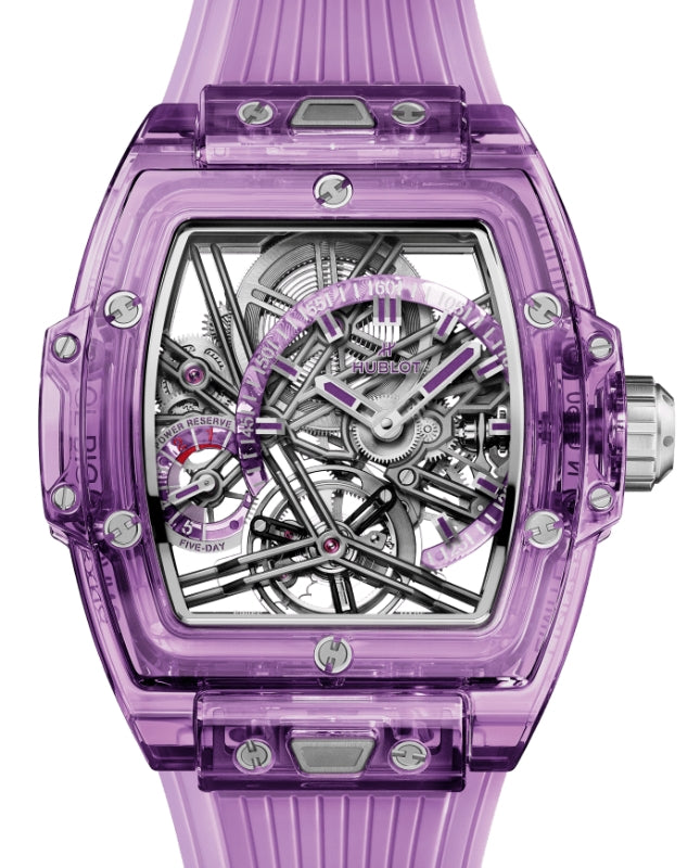 Hublot Shaped Spirit of Big Bang Tourbillon Purple Sapphire 42mm 645.JM.0120.RT - BRAND NEW