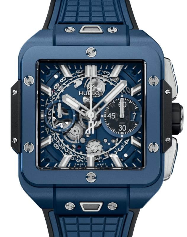 Hublot Shaped Square Bang Unico Blue Ceramic 42mm 821.EX.5170.RX - BRAND NEW