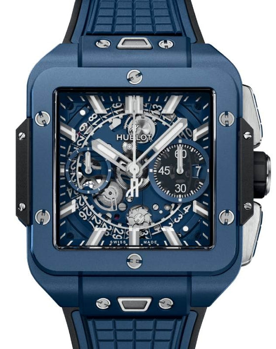 Hublot Shaped Square Bang Unico Blue Ceramic 42mm 821.EX.5170.RX - BRAND NEW