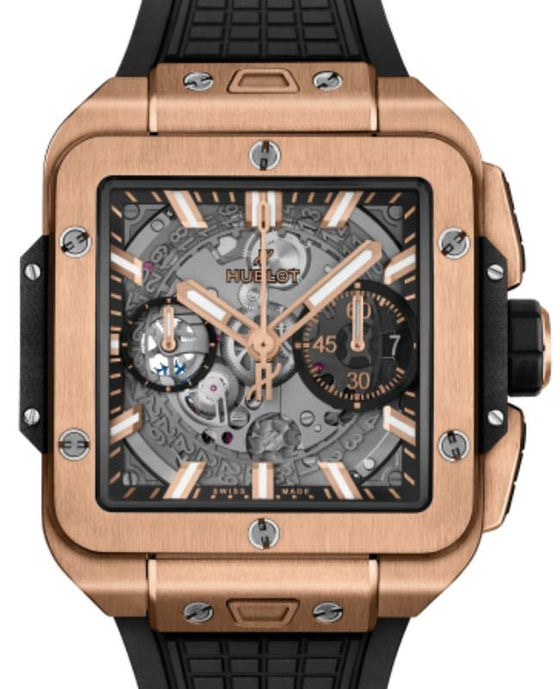 Hublot Shaped Square Bang Unico King Gold 42 mm 821.OX.0180.RX