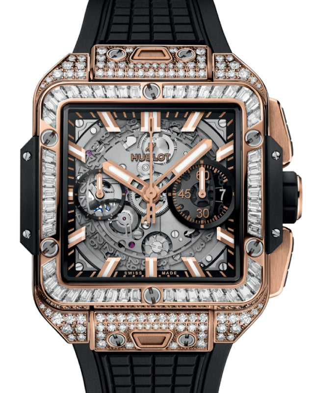 Hublot Shaped Square Bang Unico King Gold Jewellery 42mm 821.OX.0180.RX.0904