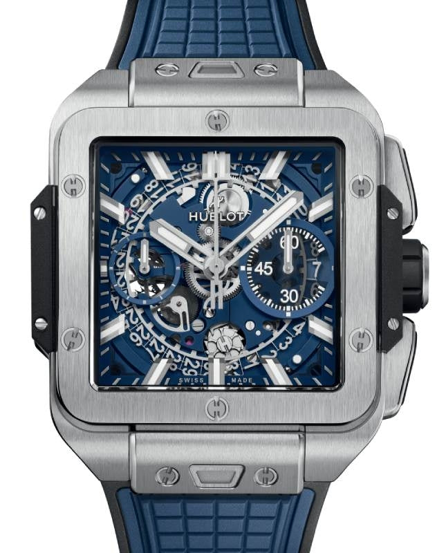 Hublot Shaped Square Bang Unico Titanium Blue 42mm 821.NX.5170.RX - BRAND NEW