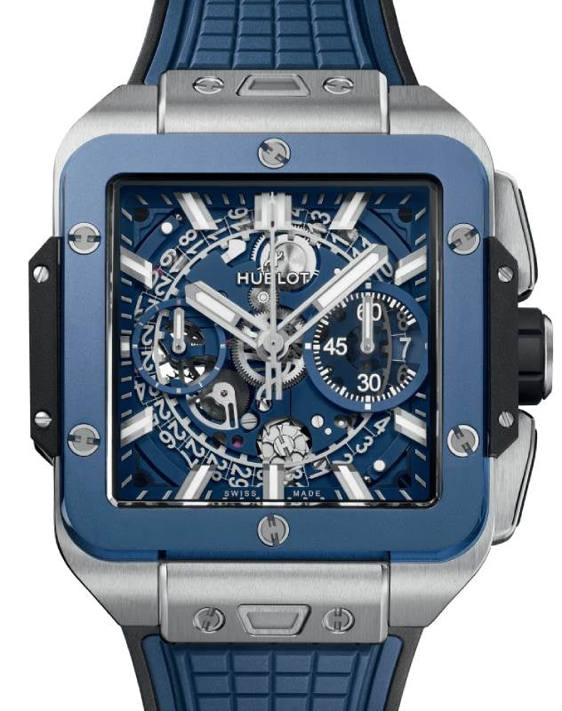 Hublot Shaped Square Bang Unico Titanium Blue Ceramic 42mm 821.NL.5170.RX - BRAND NEW