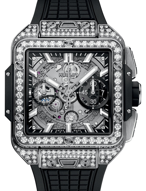 Hublot Square Bang Unico Titanium Pave 42mm 821.NX.0170.RX.1604