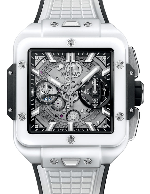 Hublot Square Bang Unico White Ceramic 42mm 821.HX.0170.RX