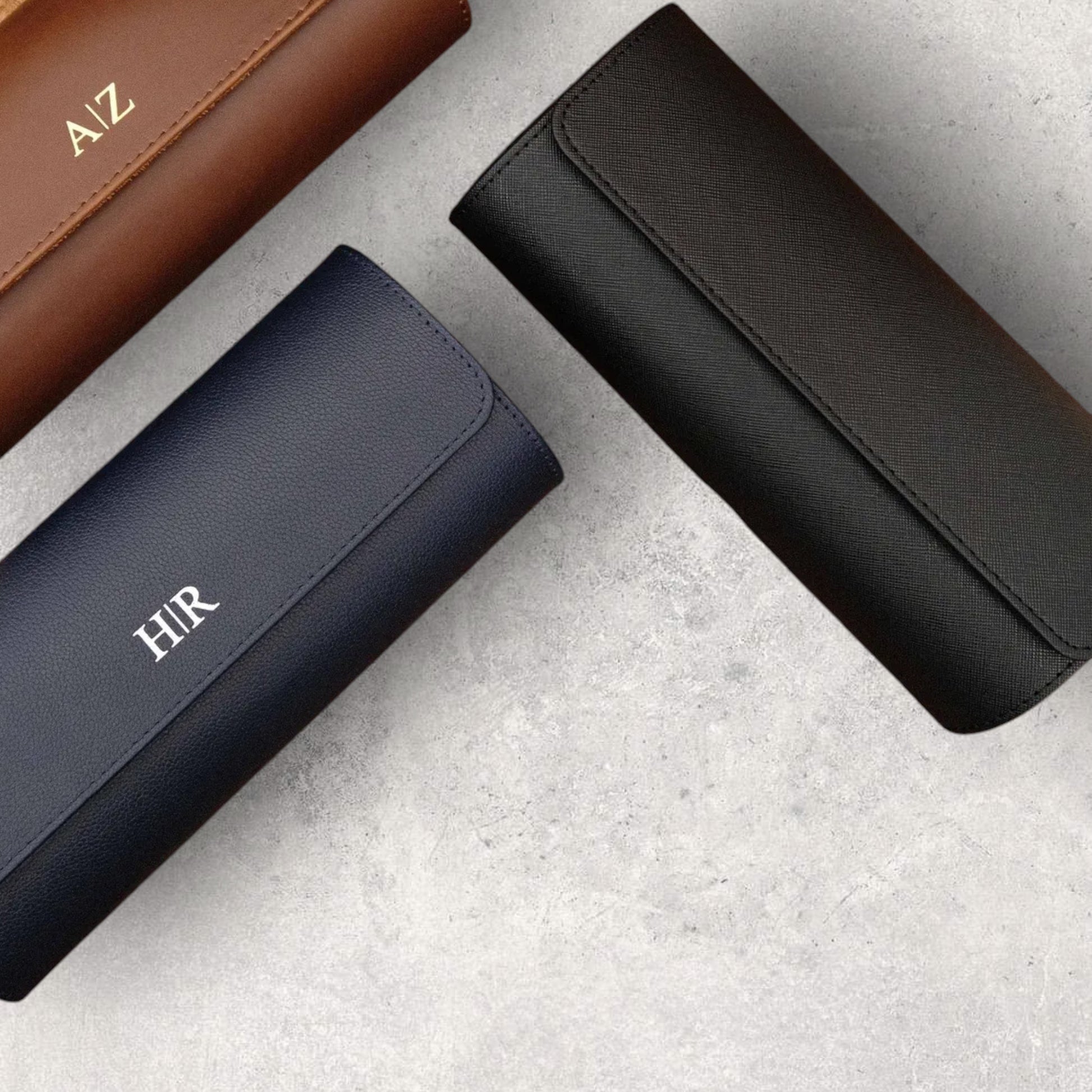 Signature Leather Watch Roll — Personalized with Your Initials