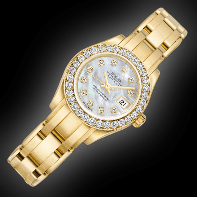 Rolex Pearlmaster 29 29 mm 80298 White Mother of Pearl Yellow Gold White Mother of Pearl